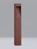 Stalp pitic (bollard) Maddi 7W 3000K, Corten si Aluminiu Nova Luce