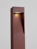 Stalp pitic (bollard) Maddi 7W 3000K, Corten si Aluminiu Nova Luce