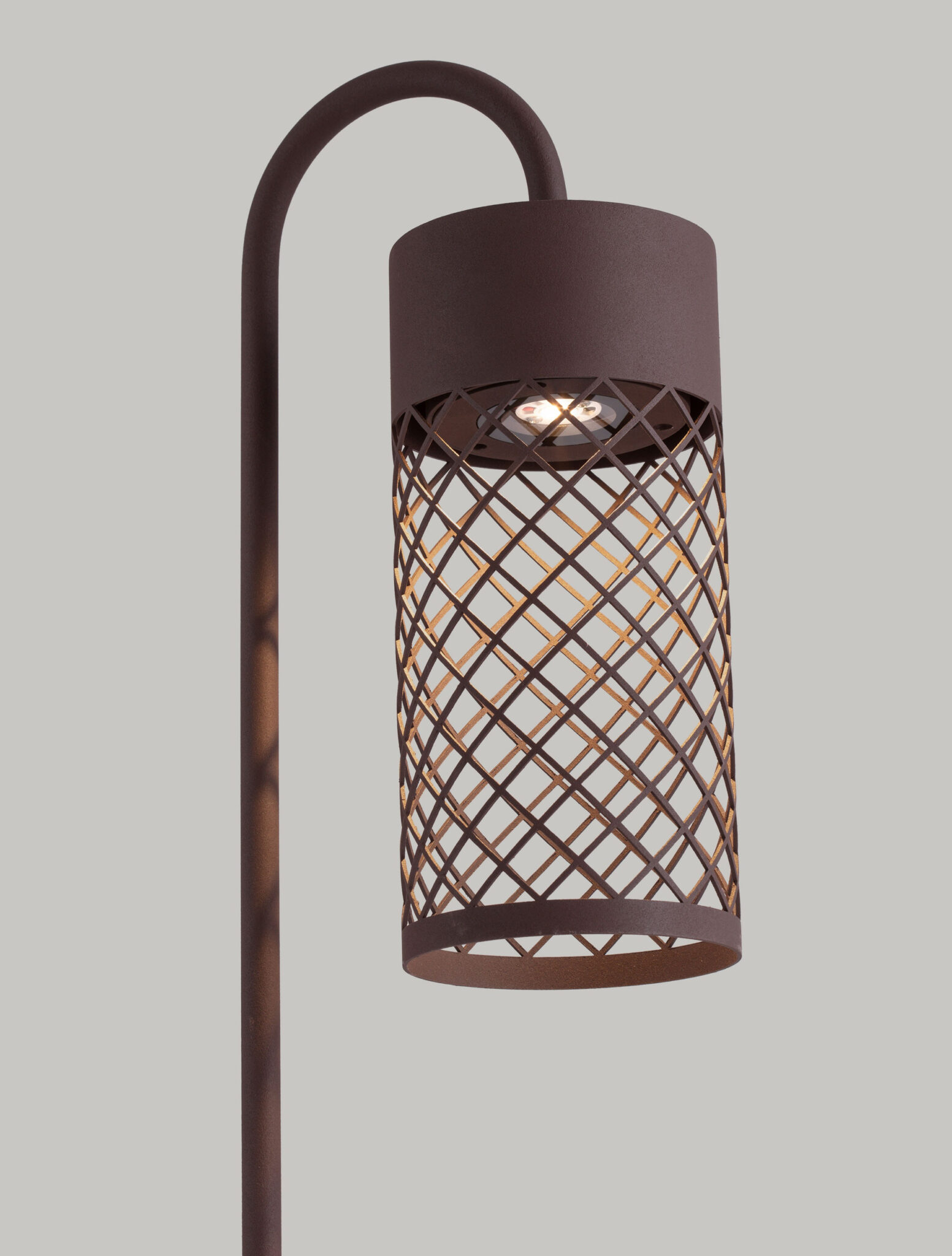 Stalp pitic (bollard) Motley 9W 3000K, Corten si Aluminiu Nova Luce