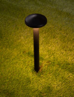 Stalp pitic (bollard) Nemo 5W 3000K, Negru si Aluminiu Nova Luce