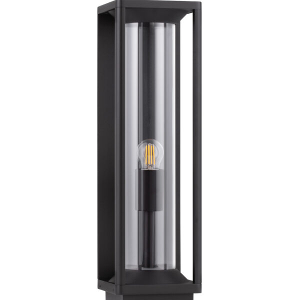 Stalp pitic (bollard) Pacific 12W, Negru si Aluminiu Nova Luce