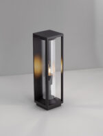 Stalp pitic (bollard) Pacific 12W, Negru si Aluminiu Nova Luce