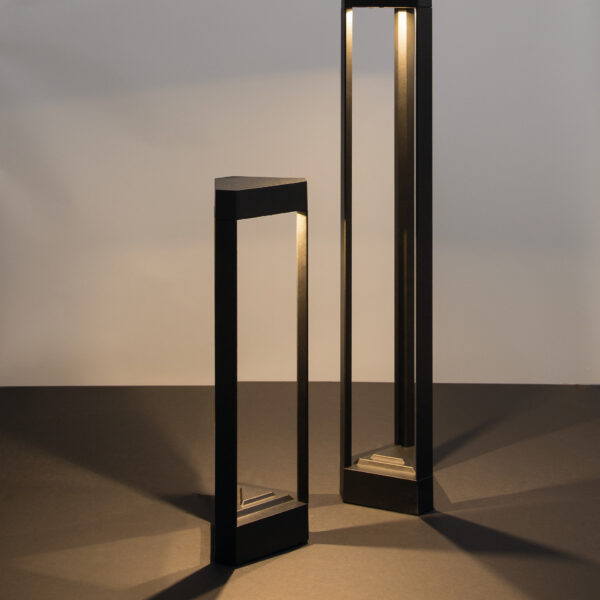 Stalp pitic (bollard) Pax 9W 3000K, Negru si Aluminiu Nova Luce
