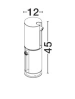 Stalp pitic (bollard) Taglio 5W 3000K, Negru si Aluminiu Nova Luce
