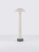 Stalp pitic (bollard) Tura 7W 3000K, Alb si Beton Nova Luce
