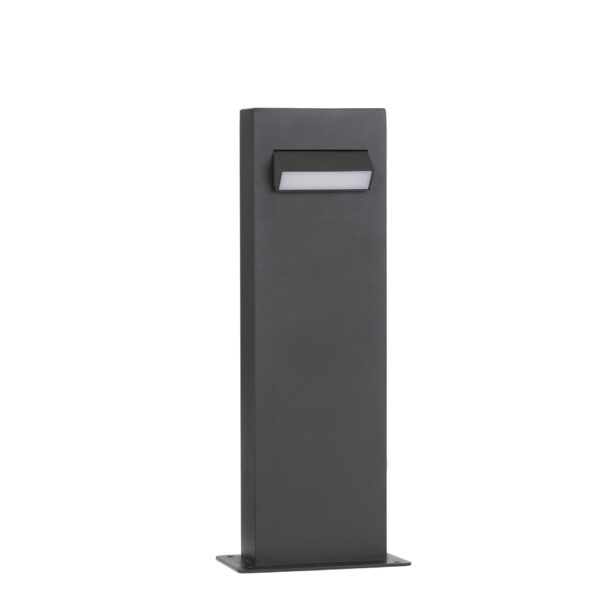 Stalp pitic (bollard) Zelda 6W 3000K, Negru si Aluminiu Nova Luce