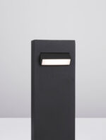 Stalp pitic (bollard) Zelda 6W 3000K, Negru si Aluminiu Nova Luce