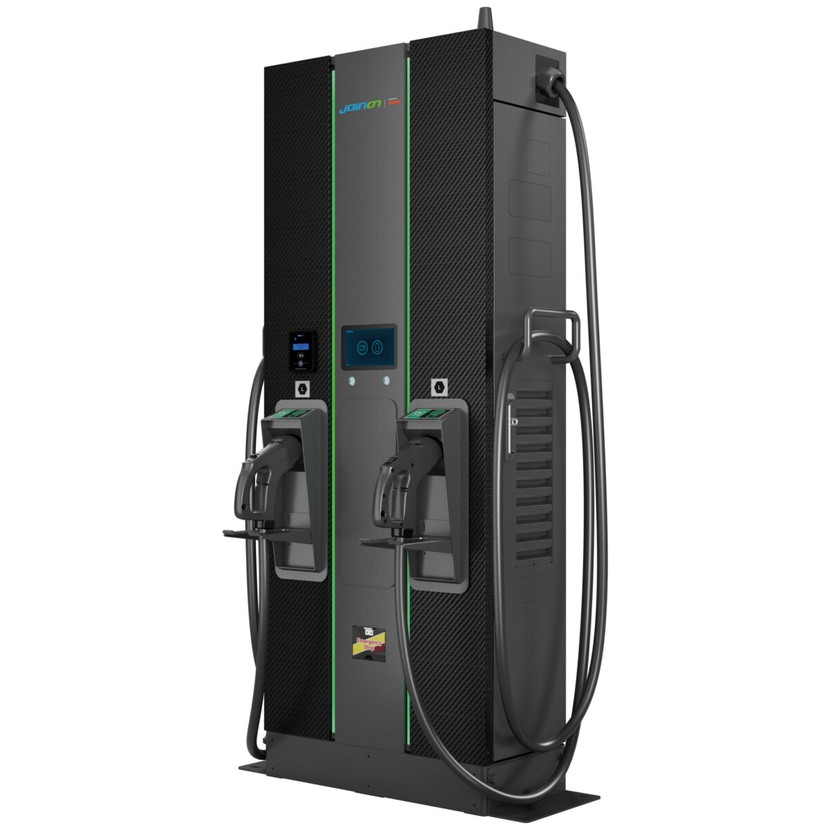 Statie incarcare I-fast cu montare pe podea - Terminal de plata integrat - Tip 1xCCS2 + 1xCHA - Cablu 4 m - 60 kW - Wifi+ETHERNET+4G - IP55