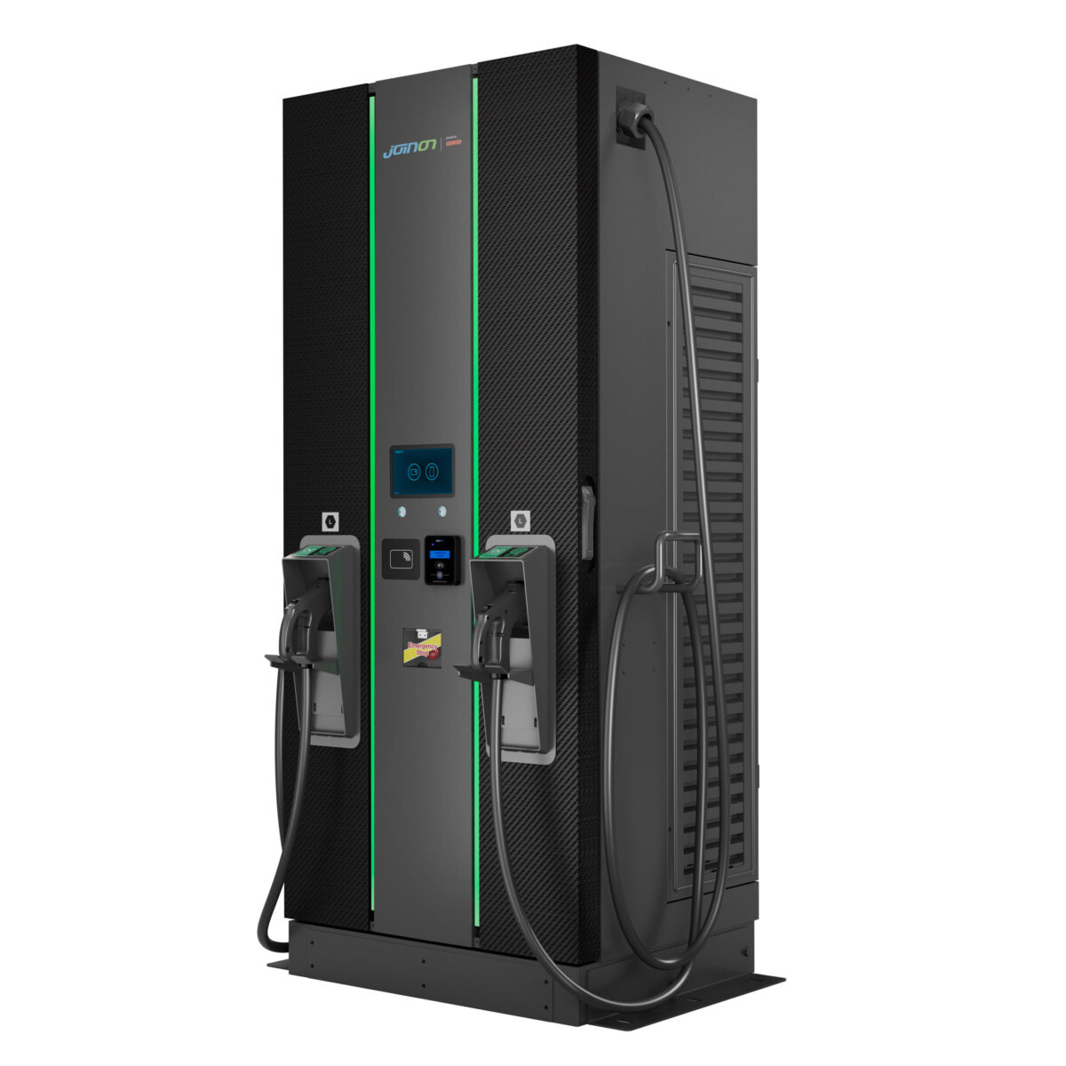 Statie incarcare I-fast cu montare pe podea - Terminal de plata integrat - Tip 1xCCS2 + 1xCHA - Cablu 4,5 m - 180 kW - Wifi+ETHERNET+4G - IP55