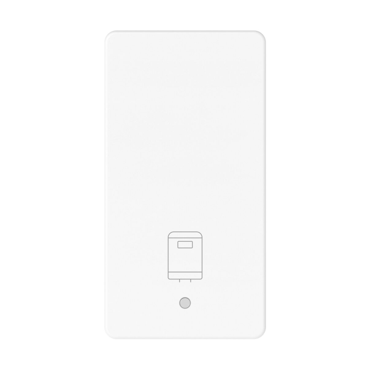 Tasta Interschimbabila cu Simbol Boiler Iluminabil - 1 Modul - Alb Lucios - System Pura