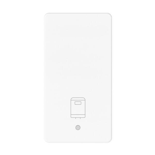Tasta Interschimbabila cu Simbol Boiler Iluminabil - 1 Modul - Alb Lucios - System Pura