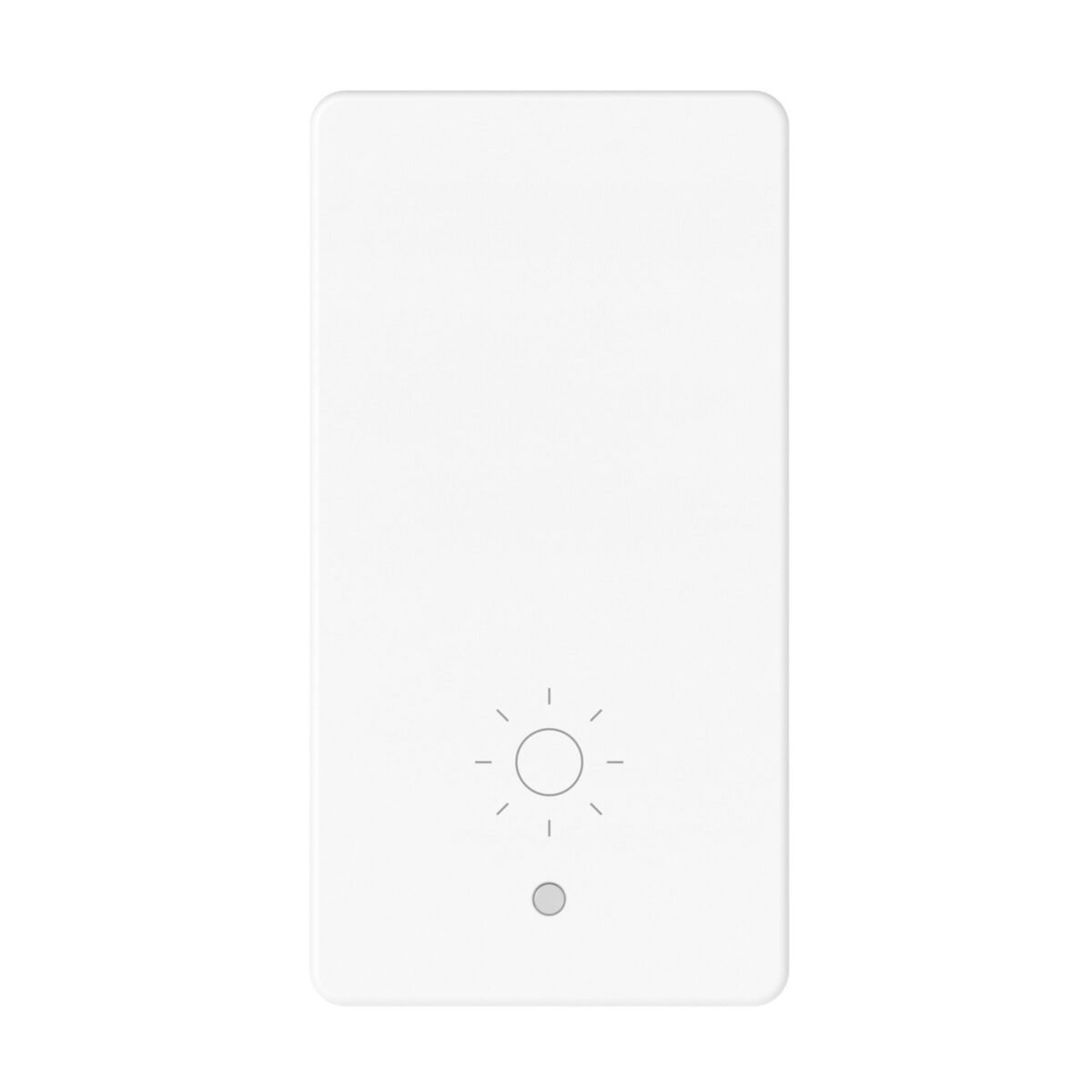 Tasta Interschimbabila cu Simbol Scenariu Buna Dimineata - Iluminabil - 1 Modul - Alb Lucios - System Pura