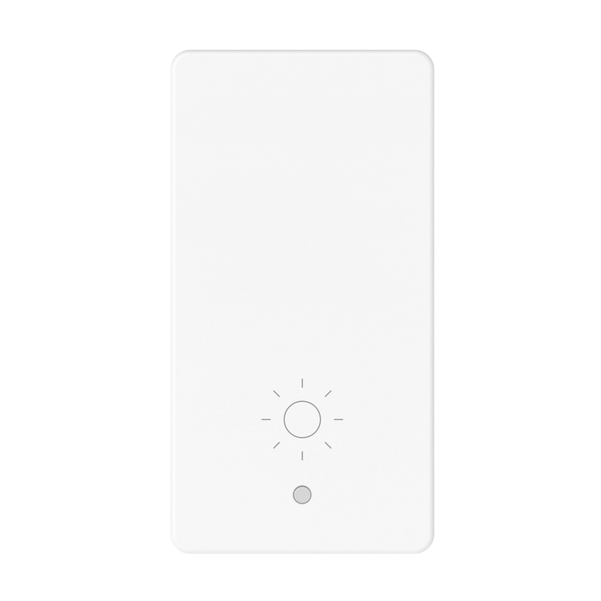 Tasta Interschimbabila cu Simbol Scenariu Buna Dimineata - Iluminabil - 1 Modul - Alb Lucios - System Pura