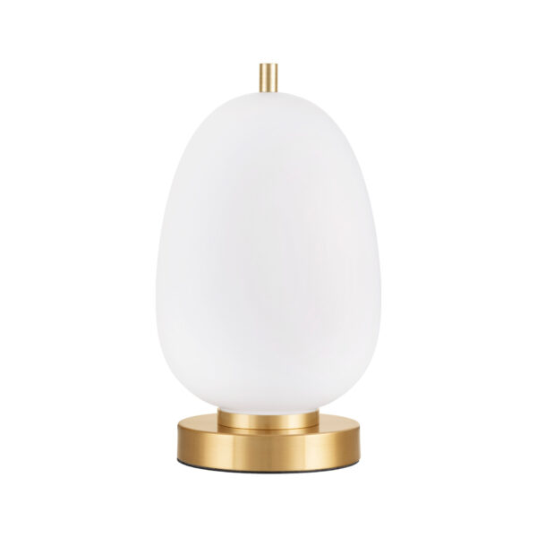 Veioza Lato 5W, Alb, Auriu si Sticla, Metal Nova Luce