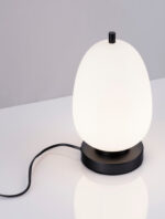 Veioza Lato 5W, Negru, Alb si Sticla, Metal Nova Luce