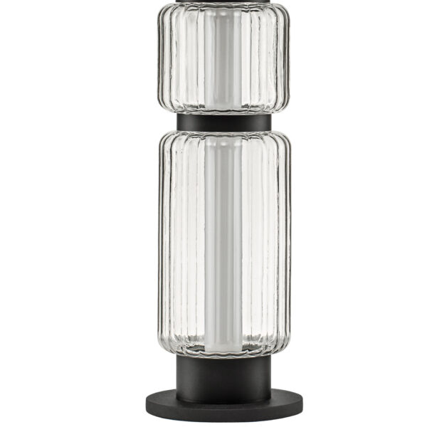 Veioza Liessa 7W 3000K, Negru si Sticla, Aluminiu Nova Luce
