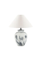 Veioza Lupe 12W, Gri si Ceramica, Textil Nova Luce