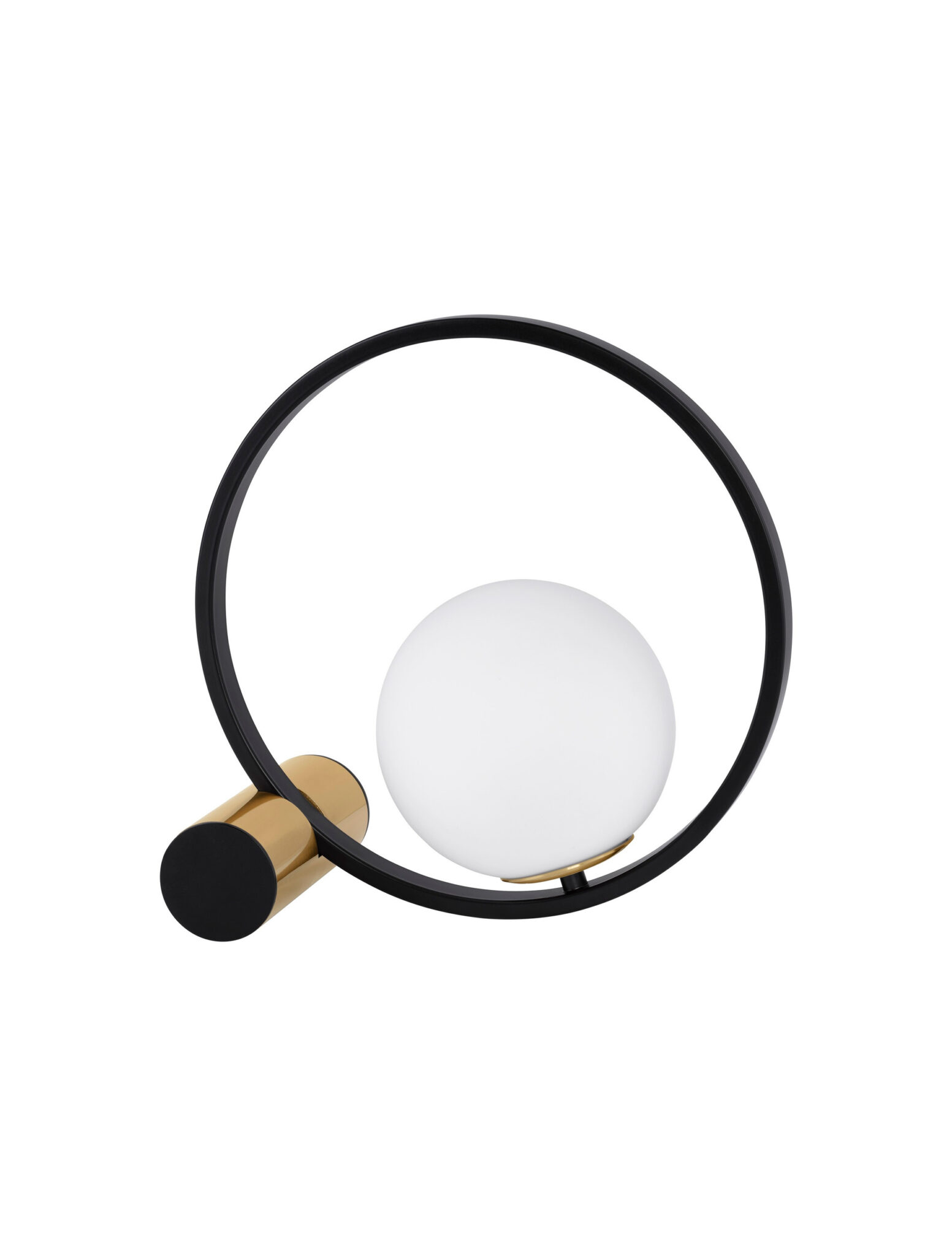 Veioza Neso 5W, Negru, Alb, Auriu si Sticla, Aluminiu Nova Luce