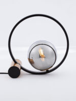 Veioza Neso 5W, Negru, Auriu si Sticla, Aluminiu Nova Luce