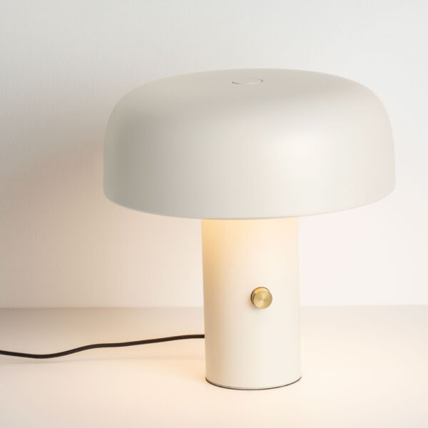 Veioza Noelia 17W 2700 K, Alb si Otel, Aluminiu, Acrilic Nova Luce