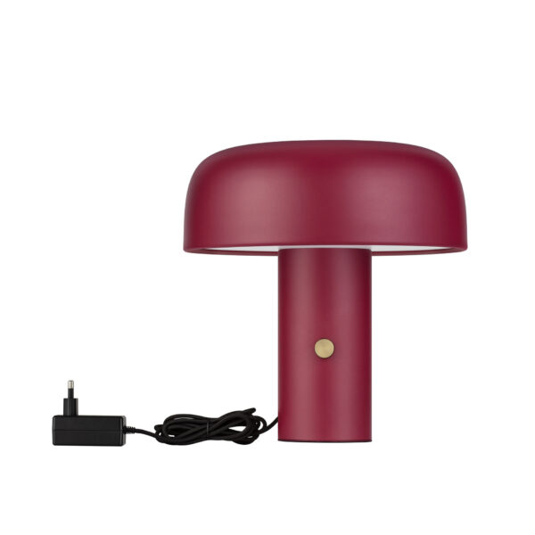 Veioza Noelia 17W 2700 K, Bordo si Otel, Aluminiu, Acrilic Nova Luce