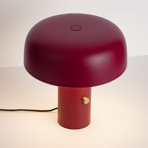 Veioza Noelia 17W 2700 K, Bordo si Otel, Aluminiu, Acrilic Nova Luce