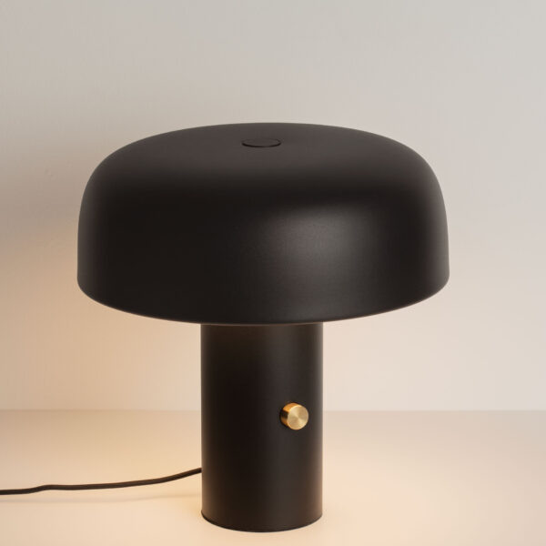 Veioza Noelia 17W 2700 K, Negru si Otel, Aluminiu, Acrilic Nova Luce