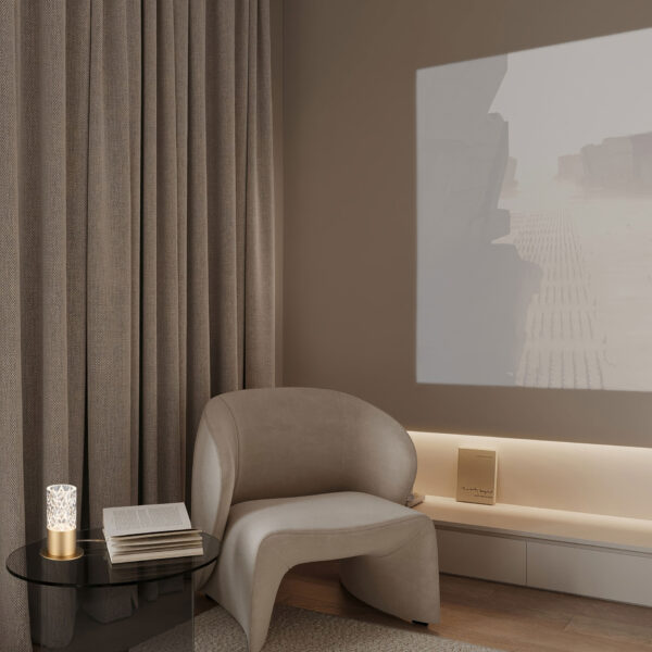 Veioza Phos 5W 3000K, Auriu si Otel, Aluminiu, Acrilic Nova Luce