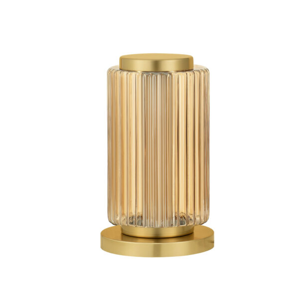 Veioza Vesper 10W 3000K, Auriu si Sticla, Metal Nova Luce
