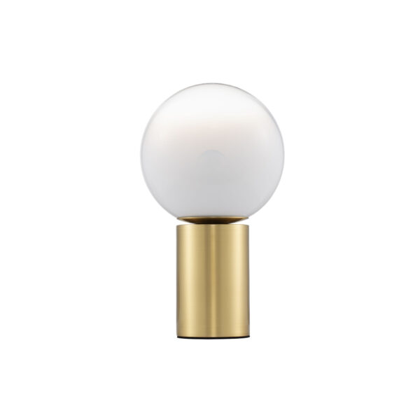 Veioza Vita 12W, Alb, Auriu si Sticla, Metal Nova Luce