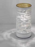 Veioza Zane 5W, Alb, Auriu si Metal Nova Luce