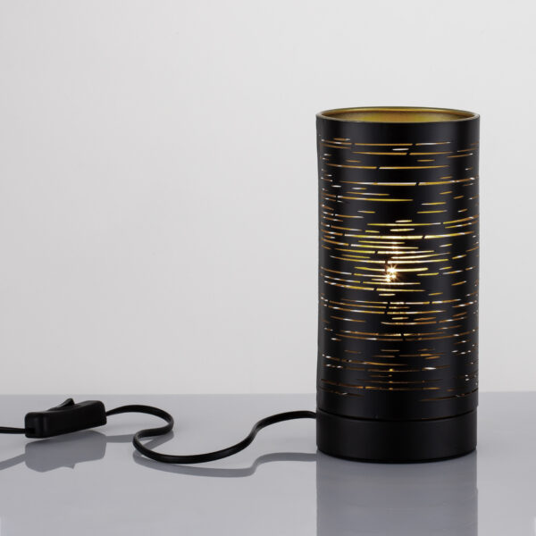 Veioza Zane 5W, Negru, Auriu si Metal Nova Luce
