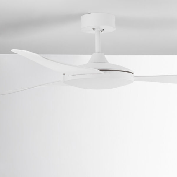 Ventilator de tavan Blaire, Alb si Aluminiu, ABS Nova Luce