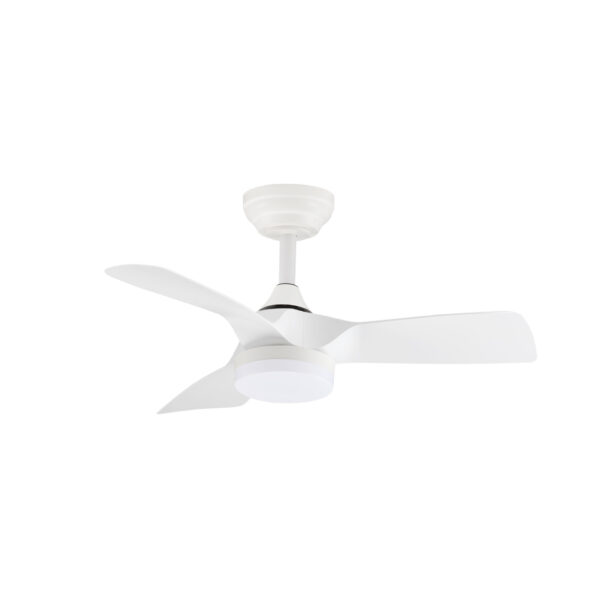 Ventilator de tavan Caelia 18W, Alb si Metal, ABS Nova Luce