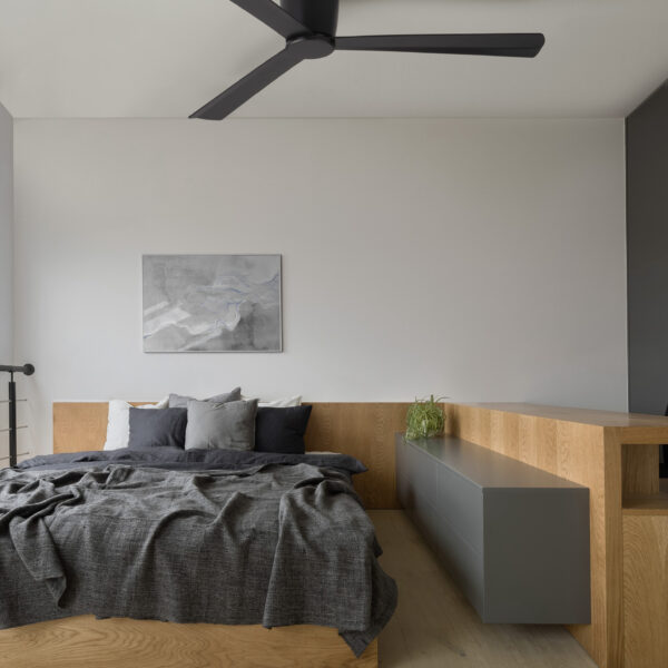 Ventilator de tavan Dell 35W, Negru si Aluminiu, ABS Nova Luce