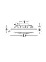 Ventilator de tavan Orya 35W 3000 | 4000 | 6500 K, Alb si ABS Nova Luce