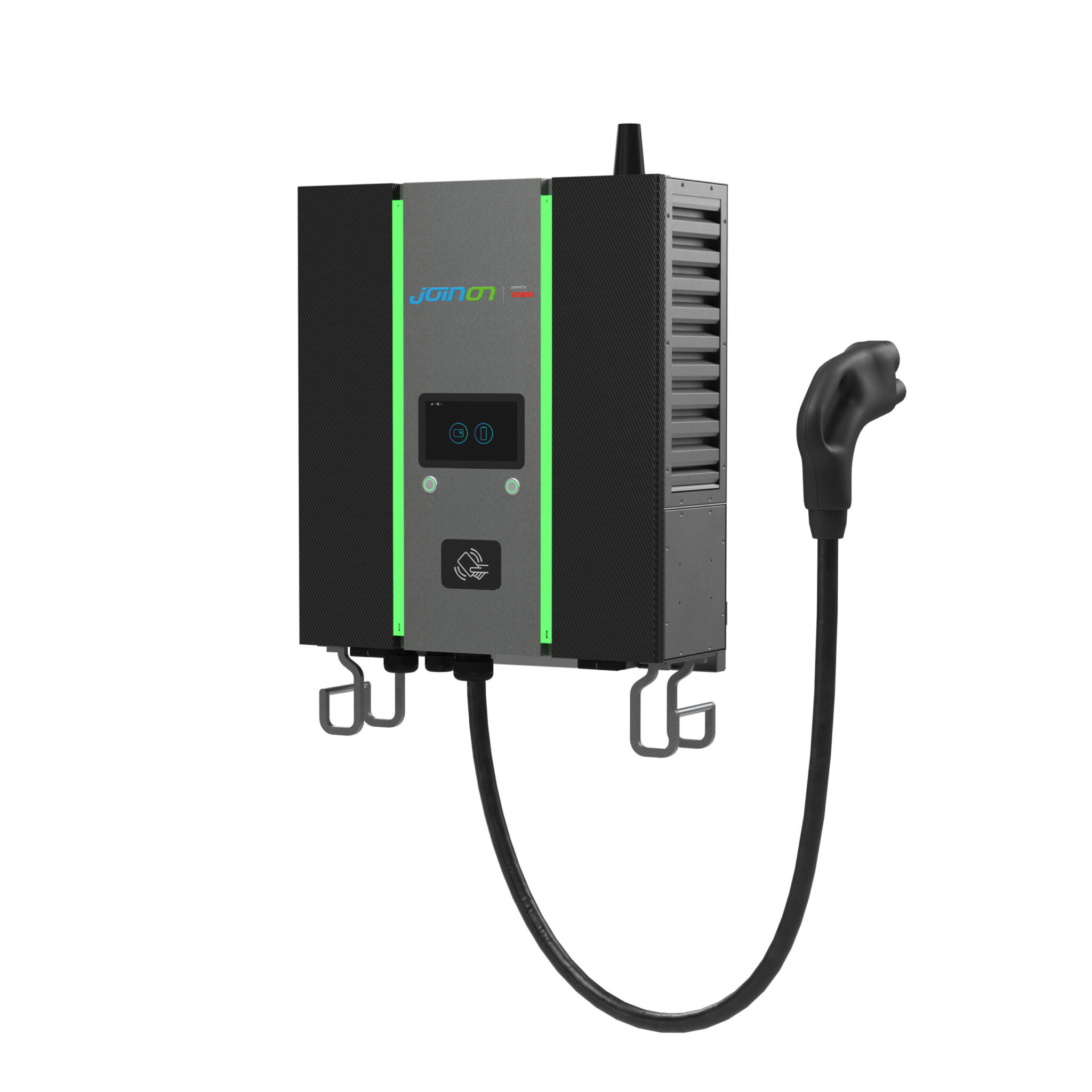 Wallbox I-fast - Statie de incarcare cu montare pe perete - Tip 1xCCS2 + 1xCHA - Cablu 4 m - 30 kW - Wifi+ETHERNET+4G - IP55