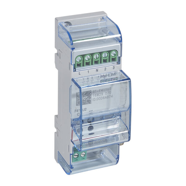 Actuator cu 2 canale pentru gestionarea lampilor Bticino F411U2