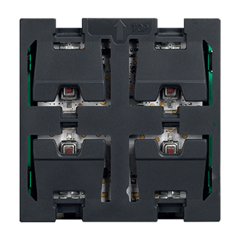 Actuator pentru rulouri cu 2 relee interne - 2 module Se completeaza cu clapete de 1 sau 2 module Bticino K4672M2S