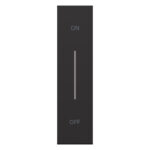 Clapeta iluminabila, 1 modul - functie ON/OFF pentru dispozitivele articol K4672M2L, K4652M2 si K4652M3 Negru Bticino KG01MHAG
