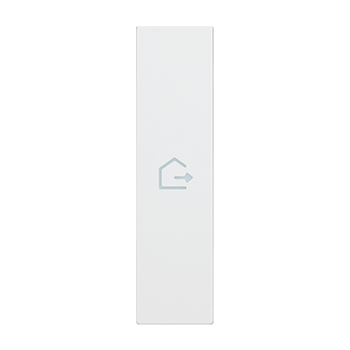 Clapeta iluminabila, 1 modul - simbol IESIRE Pentru dispozitivele articol K4672M2L, K4652M2 si K4652M3 Alb Bticino KW01MHGEN
