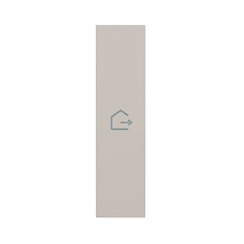 Clapeta iluminabila, 1 modul - simbol IESIRE Pentru dispozitivele articol K4672M2L, K4652M2 si K4652M3 Nisip Bticino KM01MHGEN