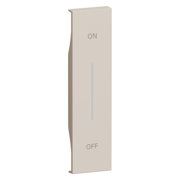 Clapeta iluminabila, 1 modul - simbol ON/OFF pentru dispozitivele articol K4672M2L, K4652M2 si K4652M3 Nisip Bticino KM01MHAG