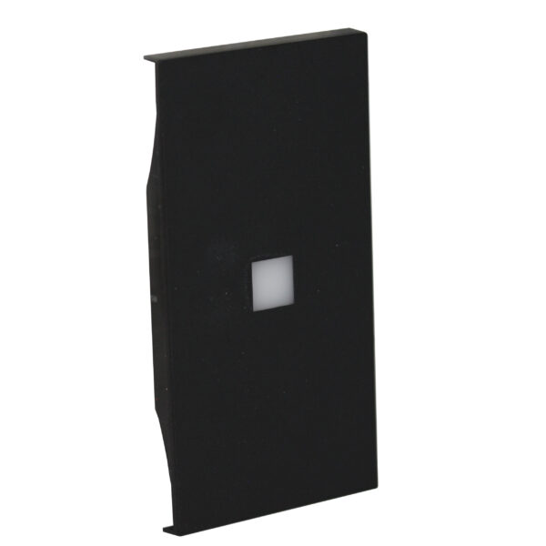 Clapeta iluminabila, 2 module - luminozitate ridicata Pentru dispozitivele articol K4672M2L si articol K4652M2 Negru Bticino KG01MH2X