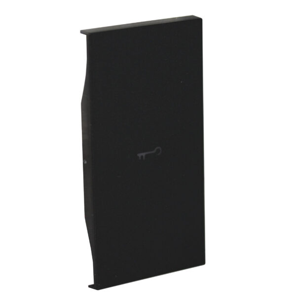 Clapeta iluminabila, 2 module - simbol CHEIE Pentru dispozitivele articol K4672M2L si articol K4652M2 Negru Bticino KG01MH2F