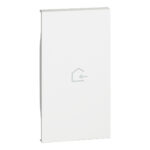 Clapeta iluminabila, 2 module - simbol INTRARE Pentru dispozitivele articol K4672M2L si articol K4652M2 Alb Bticino KW01MH2BACK