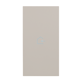 Clapeta iluminabila, 2 module - simbol INTRARE Pentru dispozitivele articol K4672M2L si articol K4652M2 Nisip Bticino KM01MH2BACK