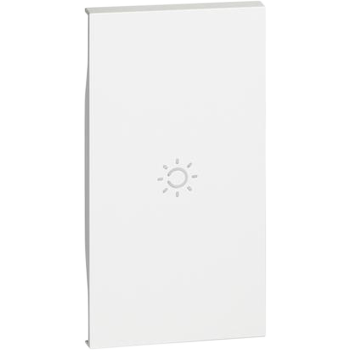 Clapeta iluminabila, 2 module - simbol lumina/TREZIRE Pentru dispozitivele articol K4672M2L si K4652M2 Alb Bticino KW01MH2A