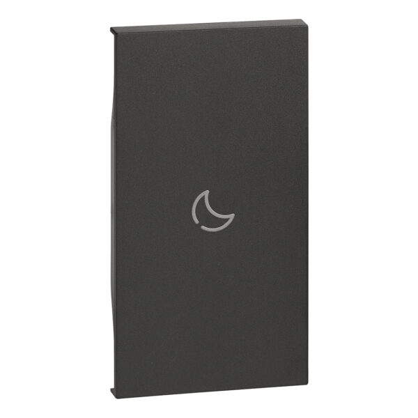 Clapeta iluminabila, 2 module - simbol PAT Pentru dispozitivele articol K4672M2L si articol K4652M2 Negru Bticino KG01MH2BED