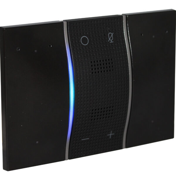 Comanda vocala cu Amazon Alexa integrat si comenzi digitale pentru iluminat - 3 module - Negru Bticino KG8013